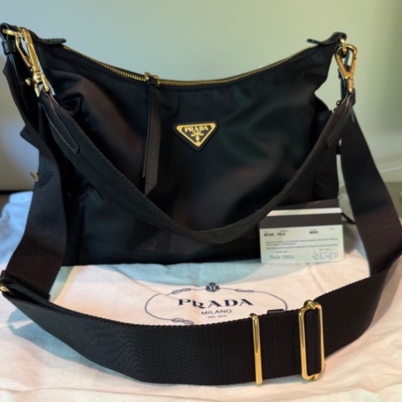 Prada Explore large Re-Nylon and leather handbag - Picture 1 of 4